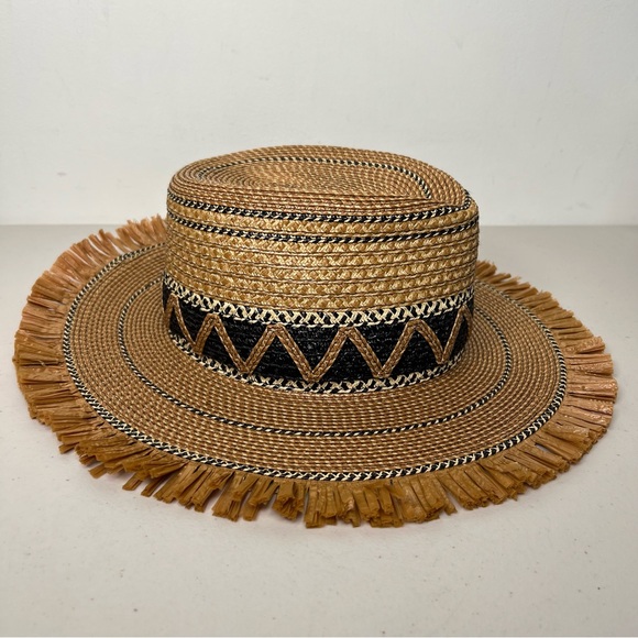 Eric Javits Straw Fedora Sun Hat - Picture 5 of 9